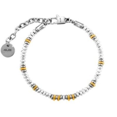 4Us Cesare Paciotti - Bracciale Rondelle - Acciaio - Uomo