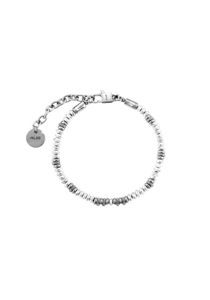 4Us Cesare Paciotti - Bracciale Rondelle - Acciaio - Uomo