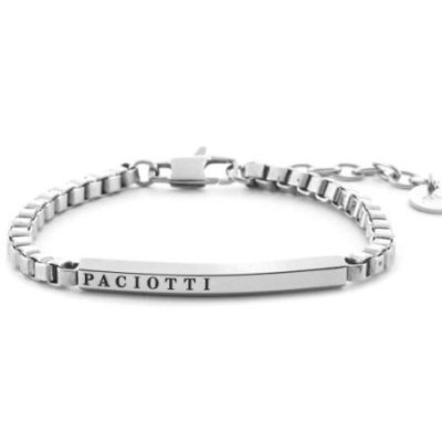 4Us Cesare Paciotti - Bracciale Acciaio - Uomo - Design Moderno