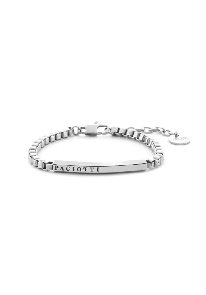 4Us Cesare Paciotti - Bracciale Acciaio - Uomo - Design Moderno