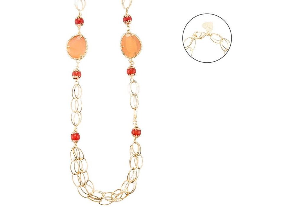 4Us Cesare Paciotti - Collana Giada - Oro - Donna