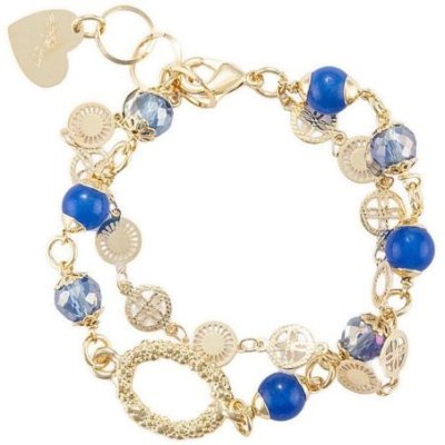 4Us Cesare Paciotti - Bracciale Cristallo - Blu - Donna