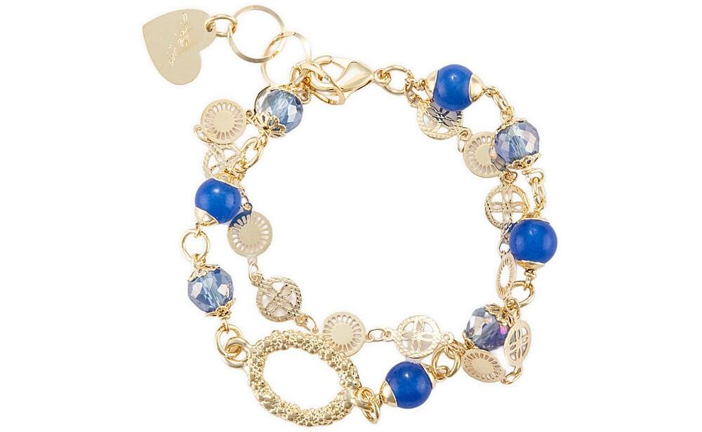 4Us Cesare Paciotti - Bracciale Cristallo - Blu - Donna