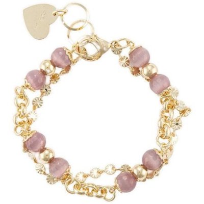 4Us Cesare Paciotti - Bracciale Giada Sfaccettata - Oro - Donna