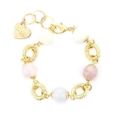 4Us Cesare Paciotti - Bracciale Giada E Morganite - Donna - Elegante