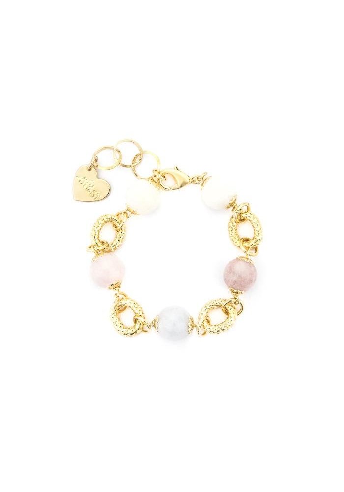 4Us Cesare Paciotti - Bracciale Giada E Morganite - Donna - Elegante