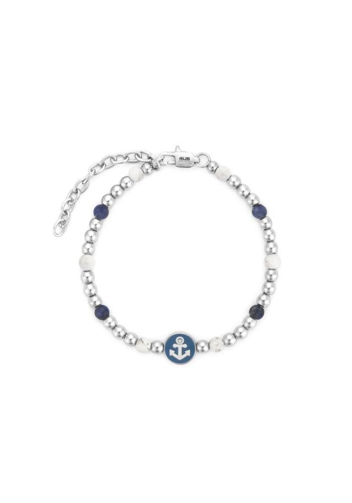 4Us Cesare Paciotti - Bracciale Ancora - Acciaio - Uomo