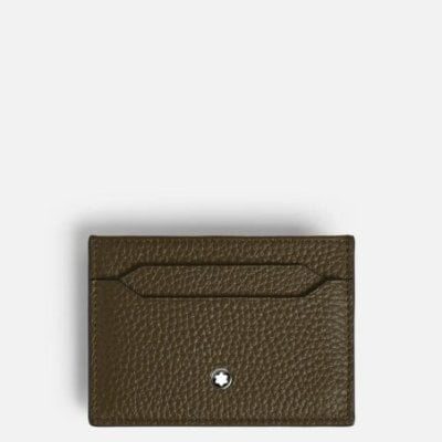 Montblanc - Porta Carte 5 Scomparti - Pelle Kaki - Uomo