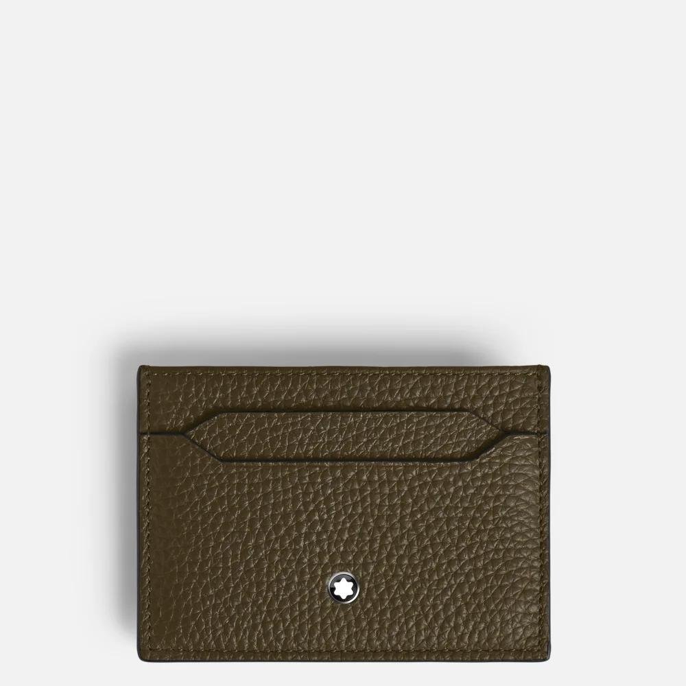 Montblanc - Porta Carte 5 Scomparti - Pelle Kaki - Uomo