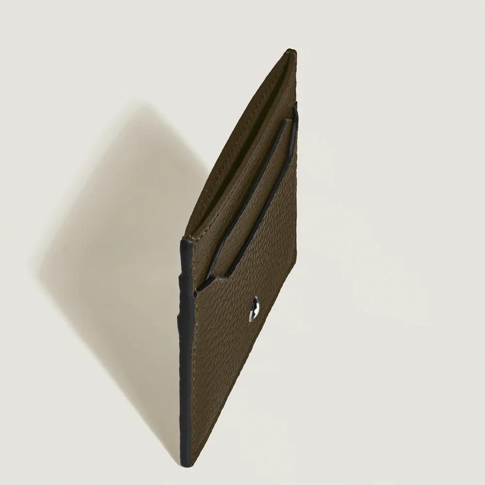 Montblanc - Porta Carte 5 Scomparti - Pelle Kaki - Uomo