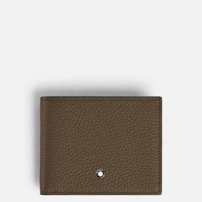 Montblanc - Portafoglio 6 Scomparti - Pelle - Marrone Castagna