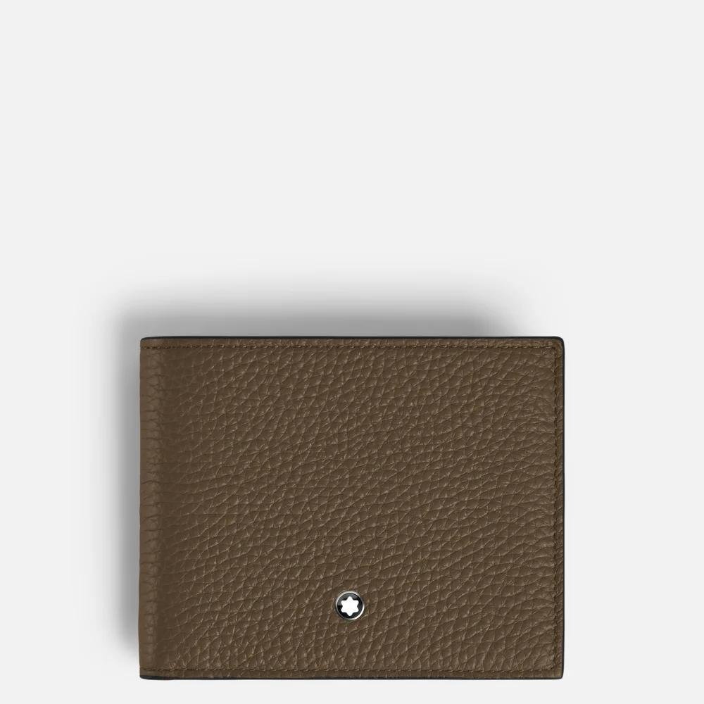 Montblanc - Portafoglio 6 Scomparti - Pelle - Marrone Castagna
