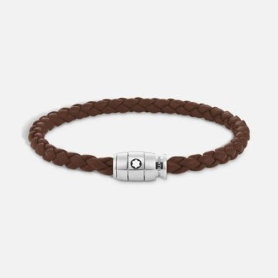 Montblanc - Bracciale Medio Pelle Morbida - Marrone Fulvo