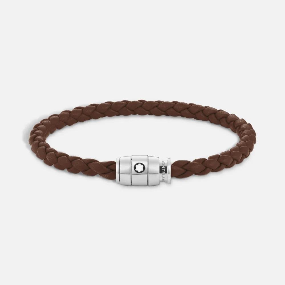 Montblanc - Bracciale Medio Pelle Morbida - Marrone Fulvo