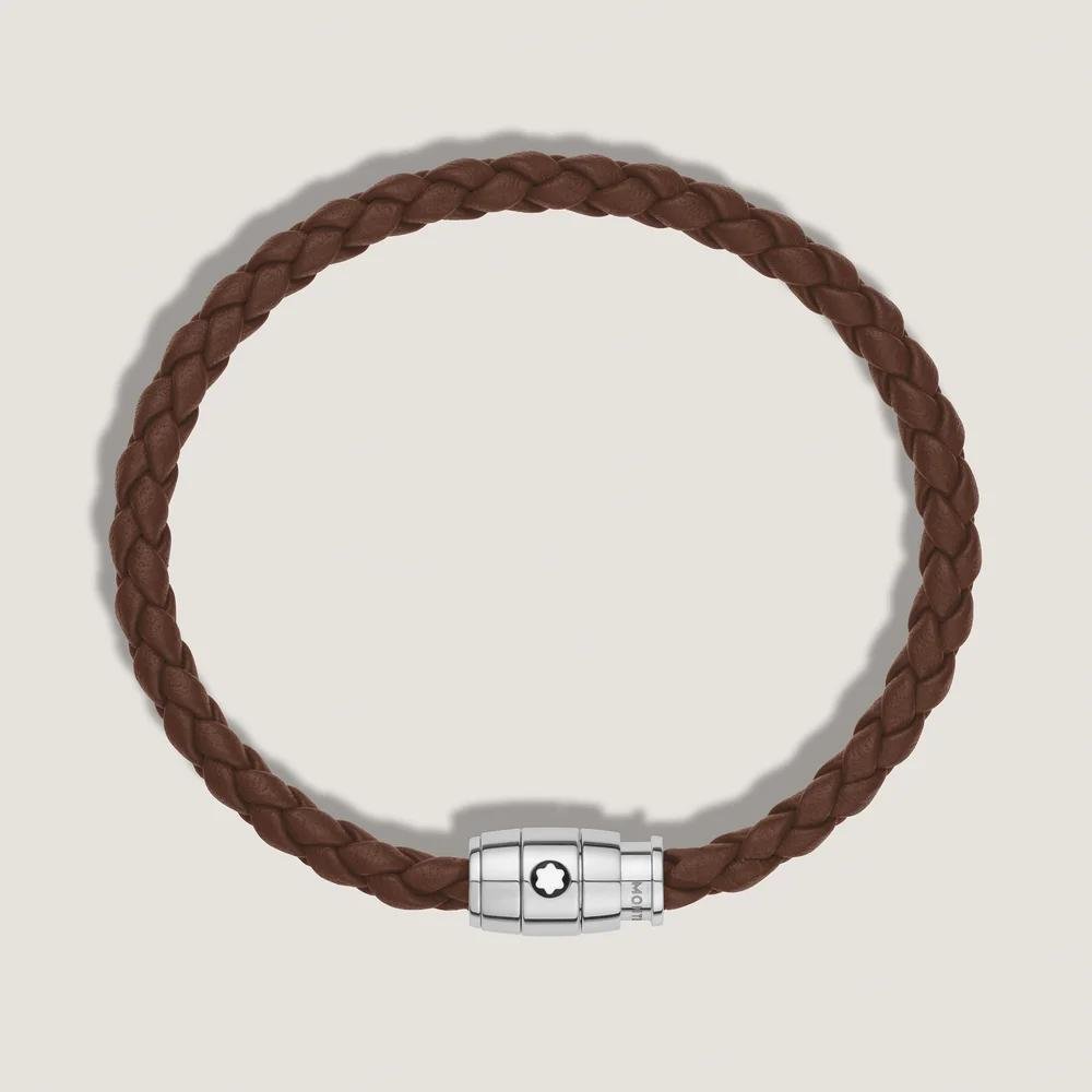Montblanc - Bracciale Medio Pelle Morbida - Marrone Fulvo