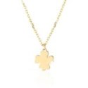 Le Bebé - Collana Fortuna Quadrifoglio - Oro Giallo - Smaltato