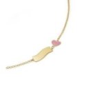 Le Bebe' - Bracciale Fortuna - Oro Giallo - Cuore Smaltato
