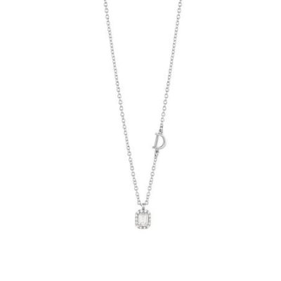 Damiani - Collierino Minou Full Pave' - Oro Bianco - Diamante