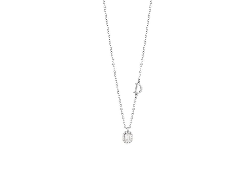 Damiani - Collierino Minou Full Pave' - Oro Bianco - Diamante