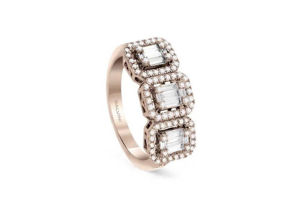 Salvini - Anello Magia S - Oro Rosa - Diamante Rotondo