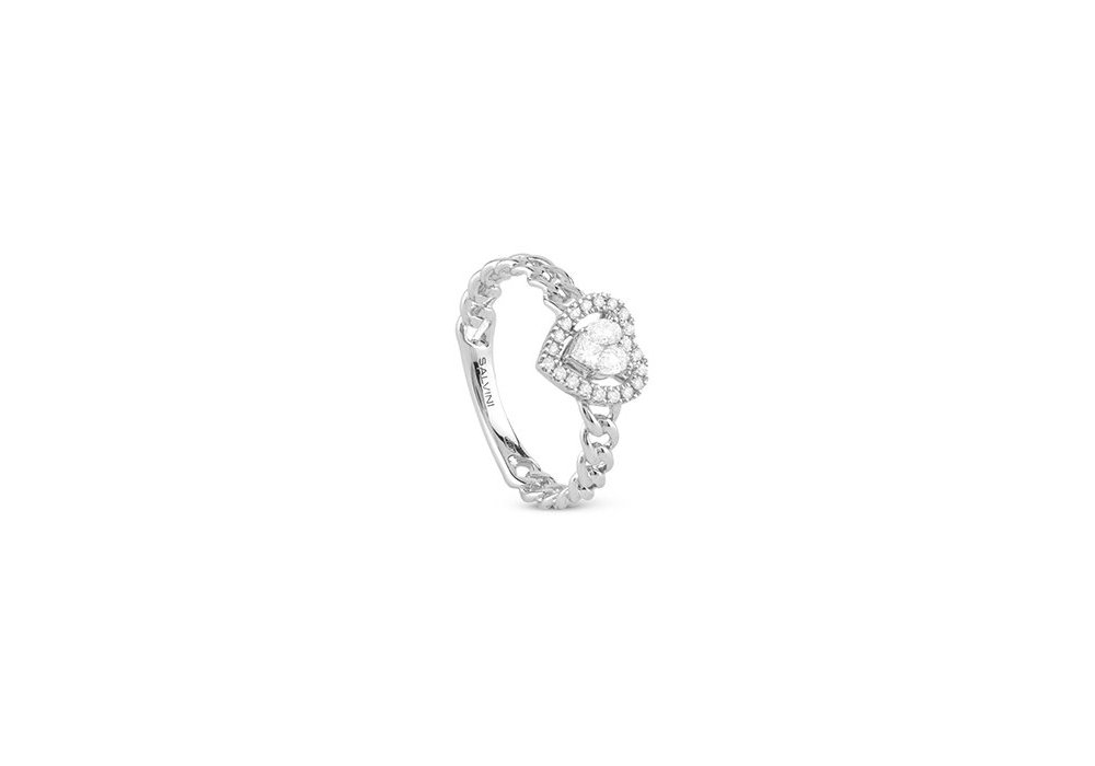 Salvini - Anello Magia S - Oro Bianco - Diamante Fantasia