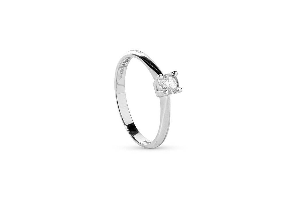 Salvini - Anello Aria - Oro Bianco - Diamante Rotondo