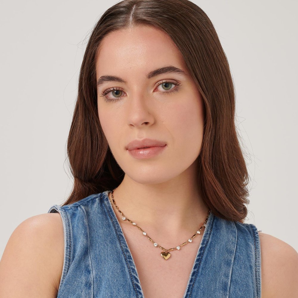 Brosway - Collana Chakra Amore - Acciaio - Cristalli