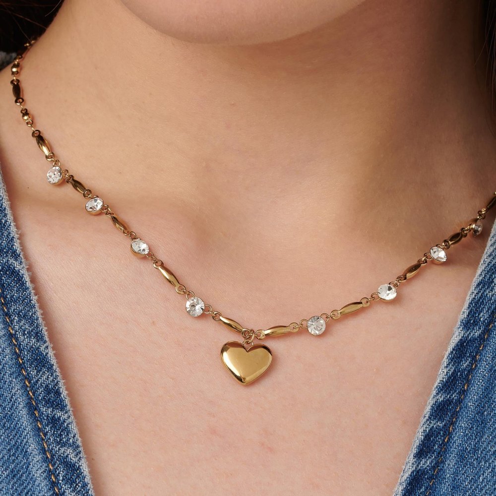 Brosway - Collana Chakra Amore - Acciaio - Cristalli