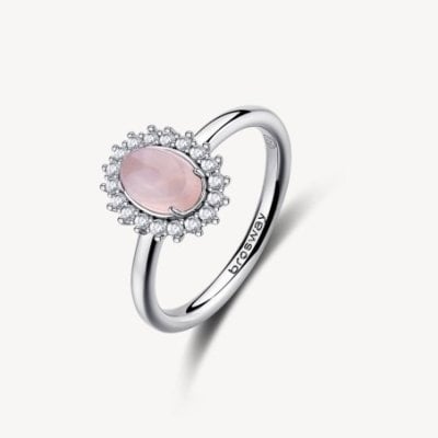 Brosway - Anello Kate - Argento 925 - Quarzo Rosa