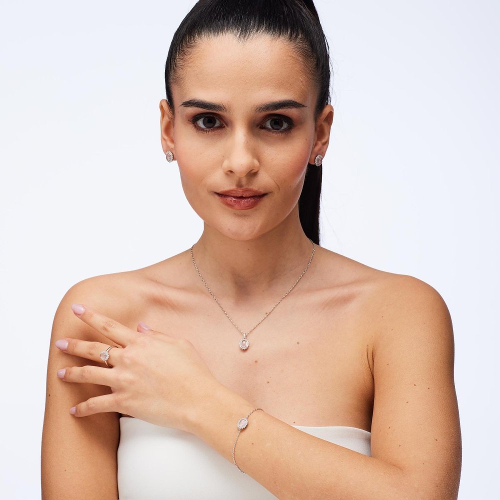 Brosway - Orecchini Kate - Argento - Quarzo Rosa