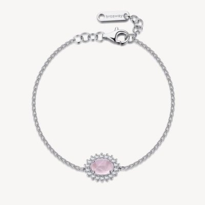 Brosway - Bracciale Kate - Argento 925 - Quarzo Rosa