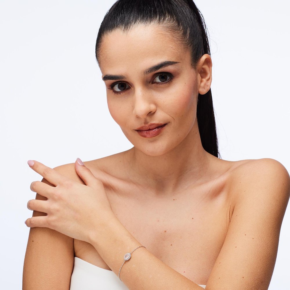 Brosway - Bracciale Kate - Argento 925 - Quarzo Rosa