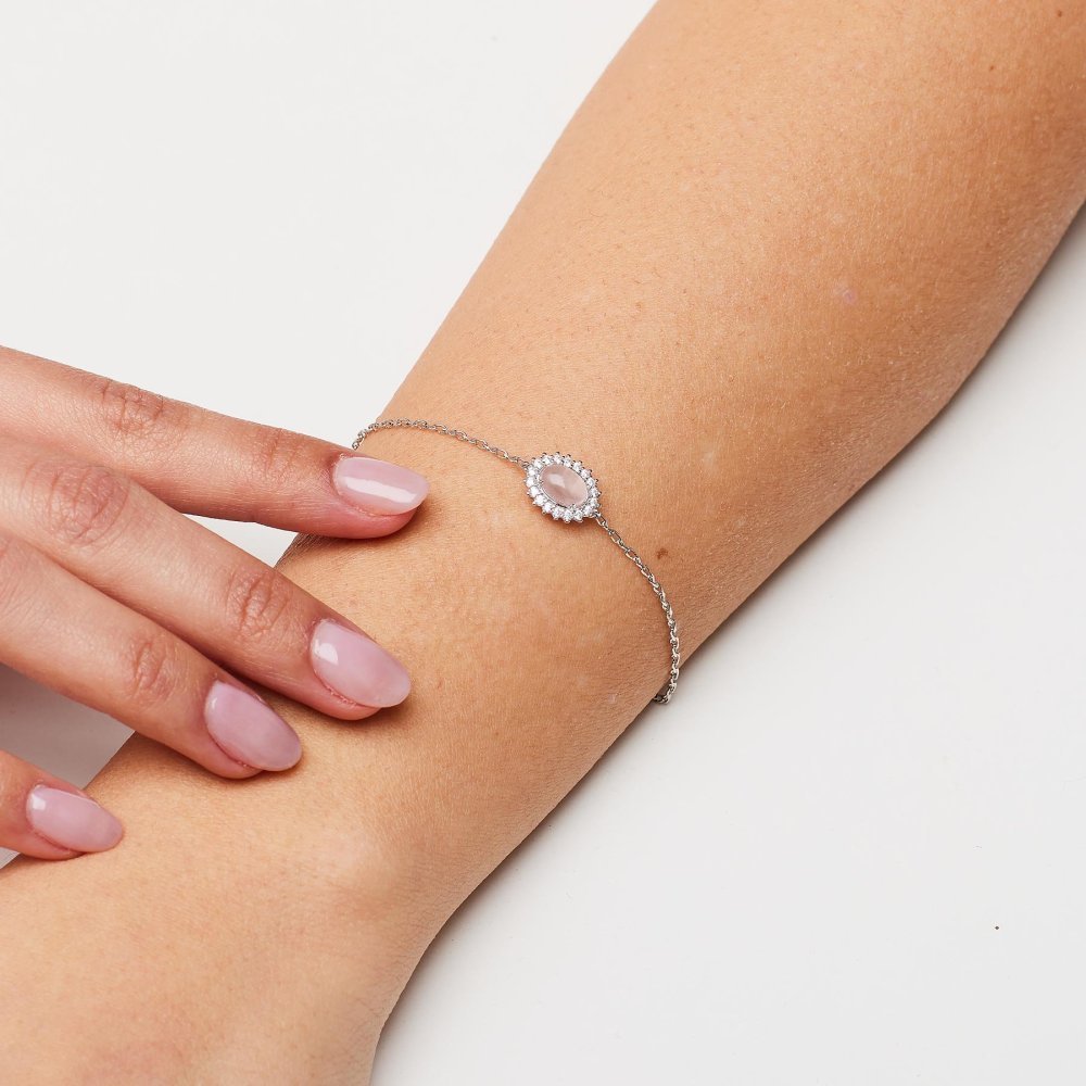 Brosway - Bracciale Kate - Argento 925 - Quarzo Rosa