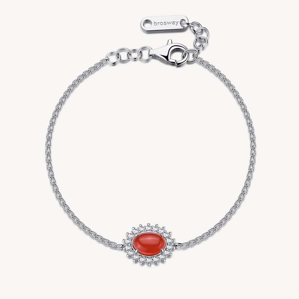 Brosway - Bracciale Kate - Argento 925 - Agata Rossa