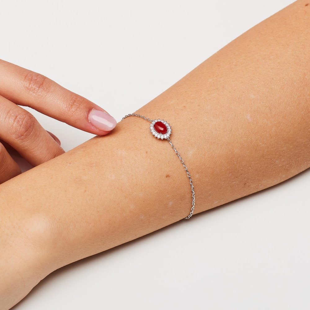 Brosway - Bracciale Kate - Argento 925 - Agata Rossa