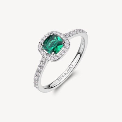 Brosway - Anello Fancy - Argento 925 - Cubic Zirconia Emerald