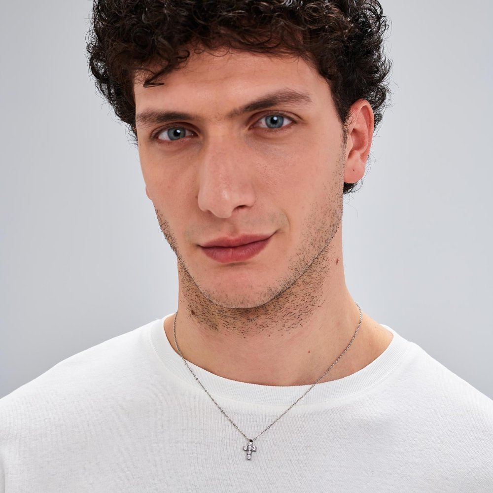 Brosway - Collana Avantgarde - Acciaio - Croce