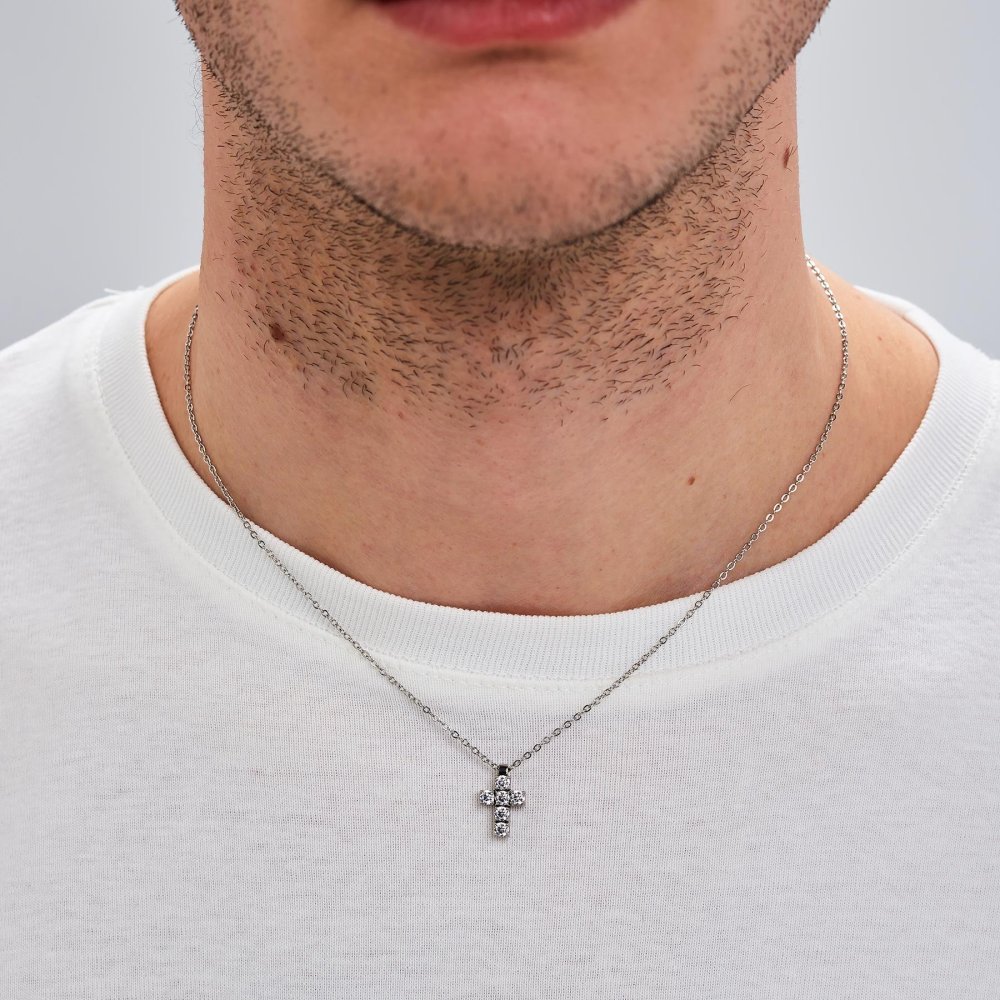 Brosway - Collana Avantgarde - Acciaio - Croce