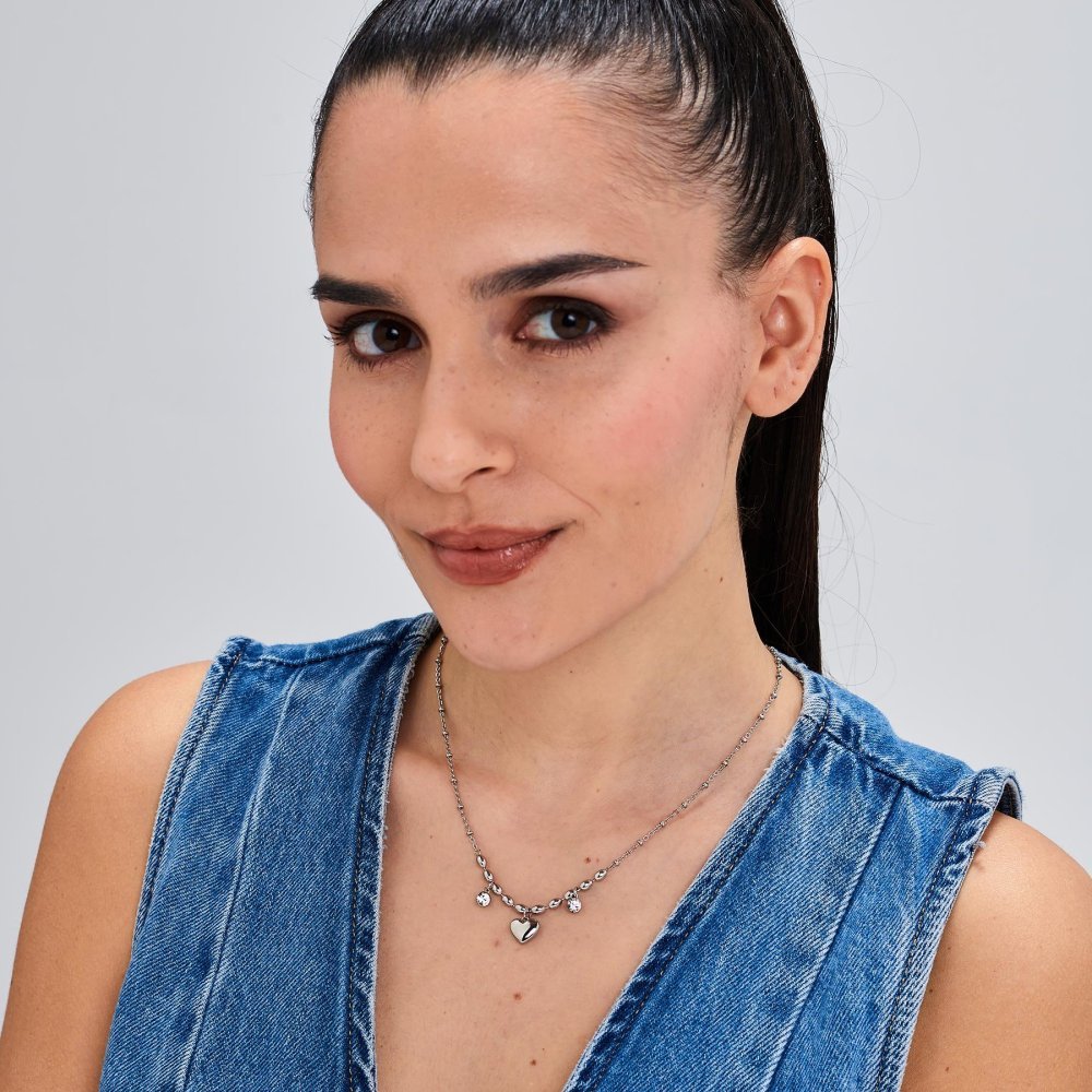 Brosway - Collana Chakra Amore - Acciaio - Cristalli