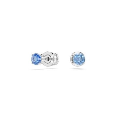 Swarovski - Orecchini Stilla - Zirconia Blu - Placcatura Rodio