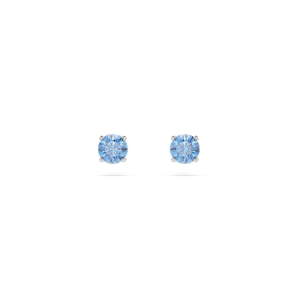 Swarovski - Orecchini Stilla - Zirconia Blu - Placcatura Rodio