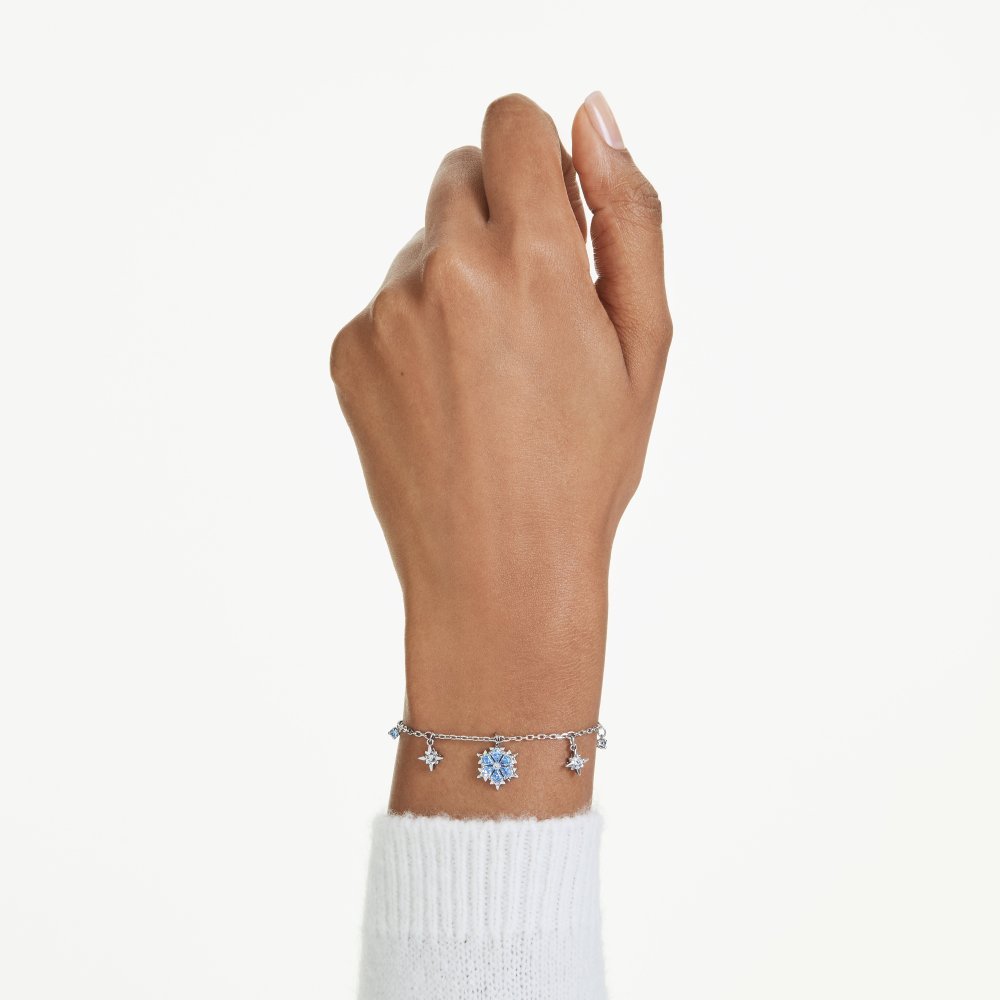 Swarovski - Braccialetto Magic - Cristalli Blu - Placcatura Rodio