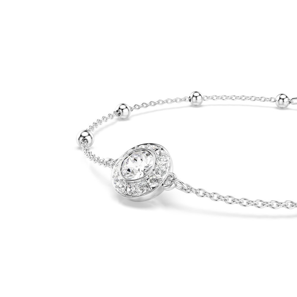 Swarovski - Braccialetto Una Angelic - Cristalli Bianchi - Placcato Rodio