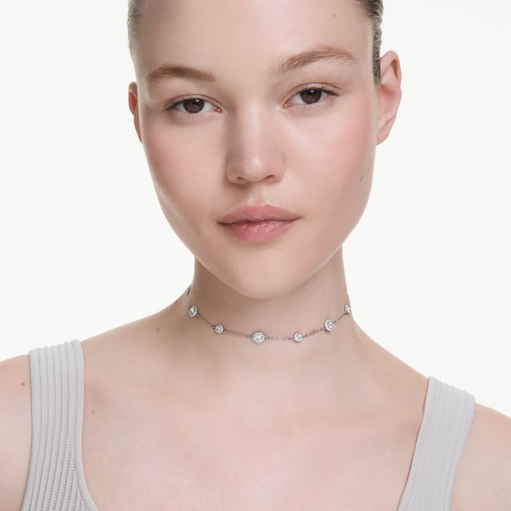 Swarovski - Pendente Una Angelic - Cristalli Bianchi - Placcato Rodio