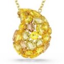 Swarovski - Pendente E Spilla Gema - Cristallo Giallo - Placcato Oro