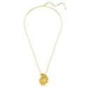 Swarovski - Pendente E Spilla Gema - Cristallo Giallo - Placcato Oro