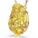 Swarovski - Pendente E Spilla Gema - Cristallo Giallo - Placcato Oro