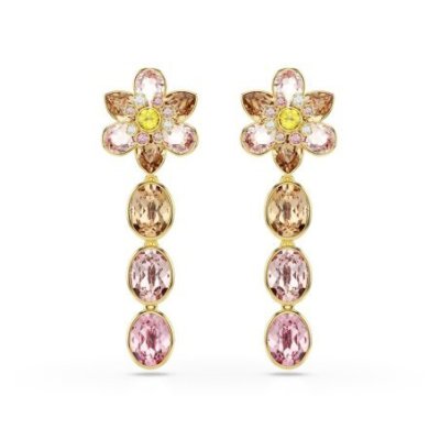 Swarovski - Orecchini Idyllia - Cristalli Multicolore - Placcato Oro