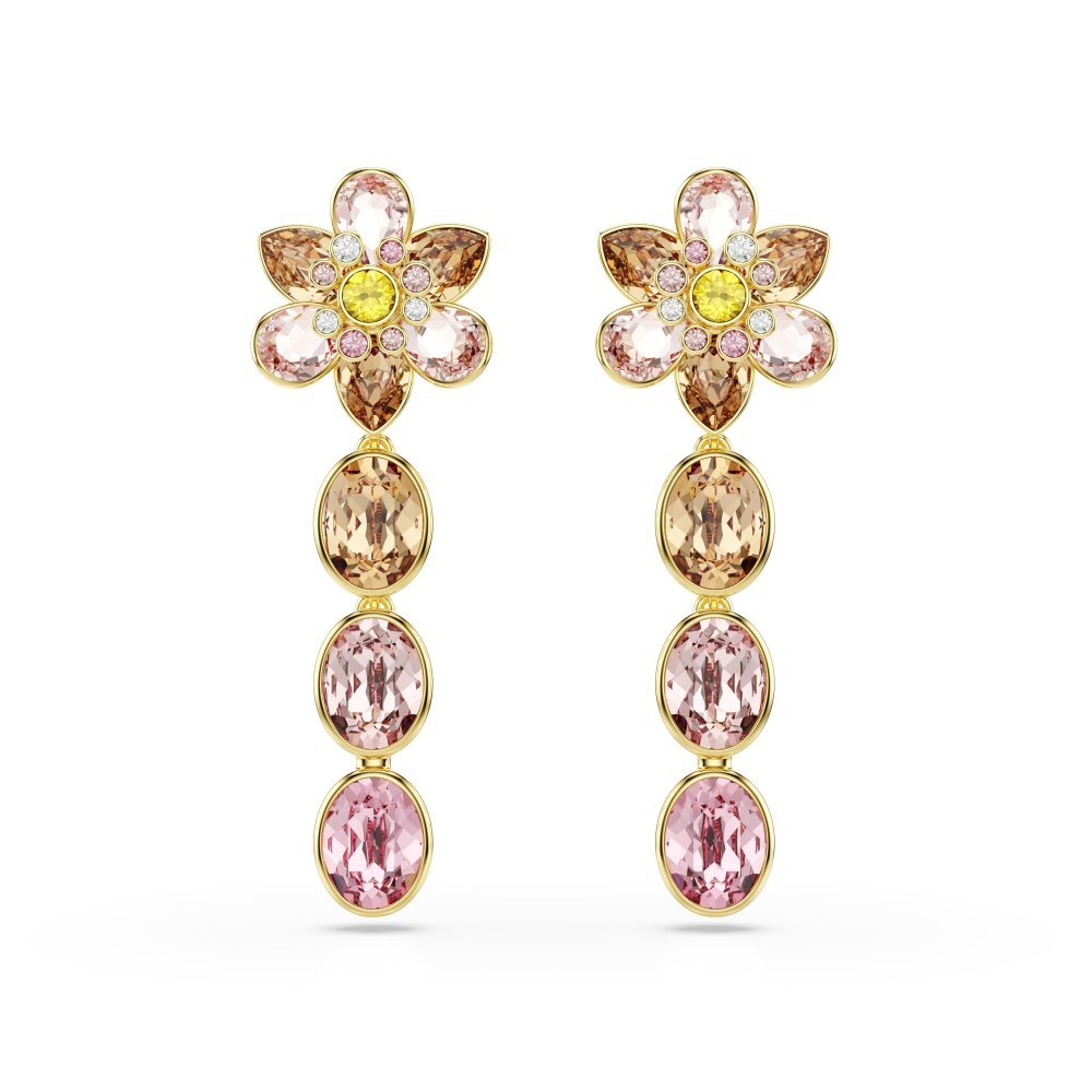 Swarovski - Orecchini Idyllia - Cristalli Multicolore - Placcato Oro