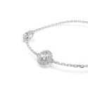 Swarovski - Braccialetto Una Angelic - Cristalli Bianchi - Placcato Rodio